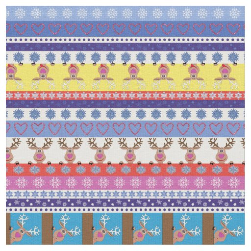 reindeer christmas fabric