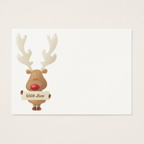 Reindeer Christmas gift tag