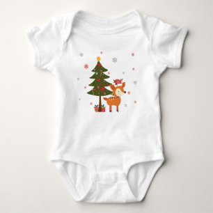Reindeer Christmas ~ Holiday Baby Bodysuit