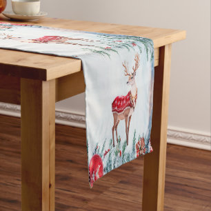 Reindeer Christmas Holiday Table Runner