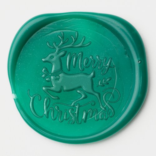 Reindeer Christmas Holiday Wax Sticker