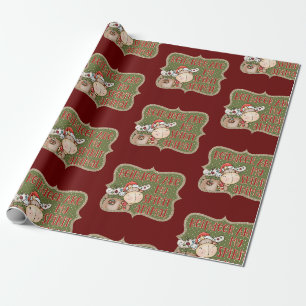 Reindeer Christmas Holiday Wrapping Paper