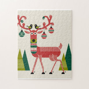 Reindeer Christmas Jigsaw Puzzle