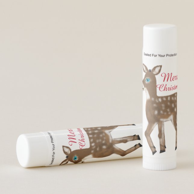 Reindeer Christmas Lip Balm (Front)