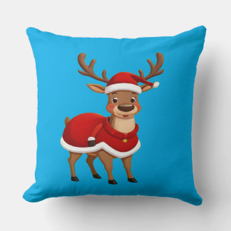 Reindeer Christmas Pillow