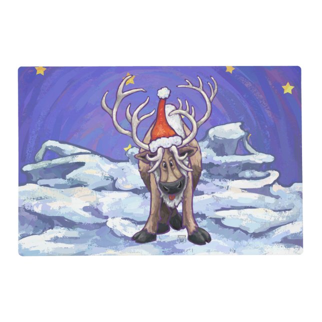 Reindeer Christmas Placemat (Front)