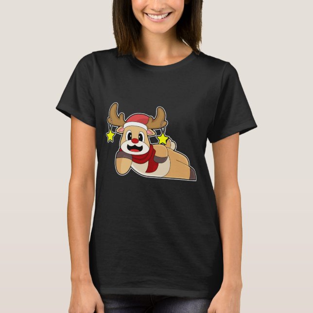 Reindeer Christmas T-Shirt (Front)