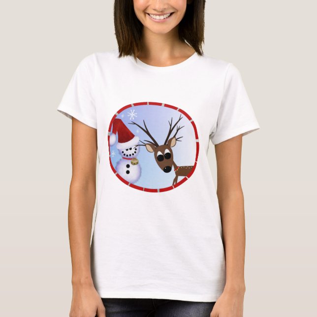 Reindeer Christmas T-shirt (Front)