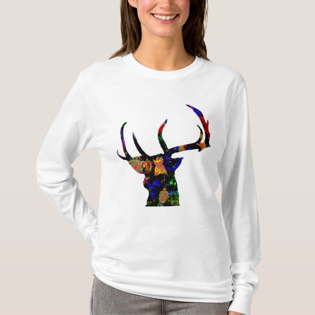 Reindeer Christmas T-Shirt (Front)