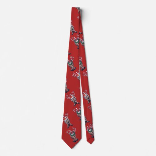 Reindeer Christmas Tie