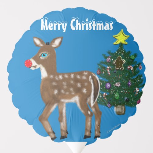 Reindeer Christmas Tree Balloons