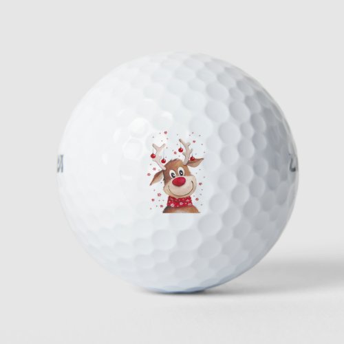 Reindeer Christmas Tshirts and Gifts Golf Balls