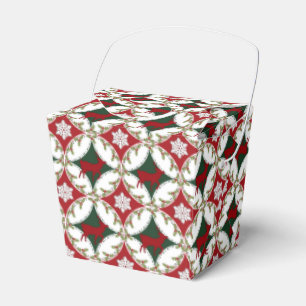 Reindeer Circles-1-PARTY FAVOR BOX, take out style Boxes