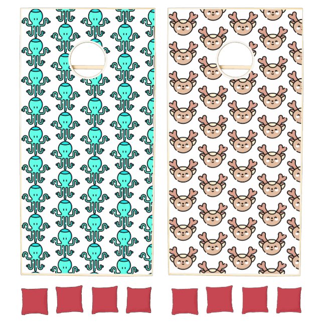 reindeer cornhole set (Set)