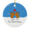 Reindeer Couple Our First Christmas Ornament