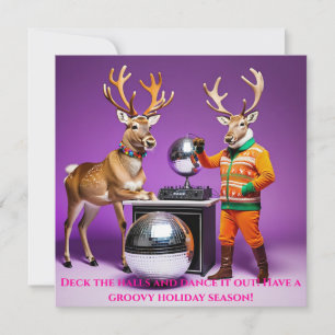 Reindeer Dance Party Holiday Card