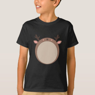 Reindeer Deer Funny Animals Spherical Rudolf T-Shirt