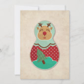 Reindeer, Deer, Russian doll, Babushka, Matroshka (Front)