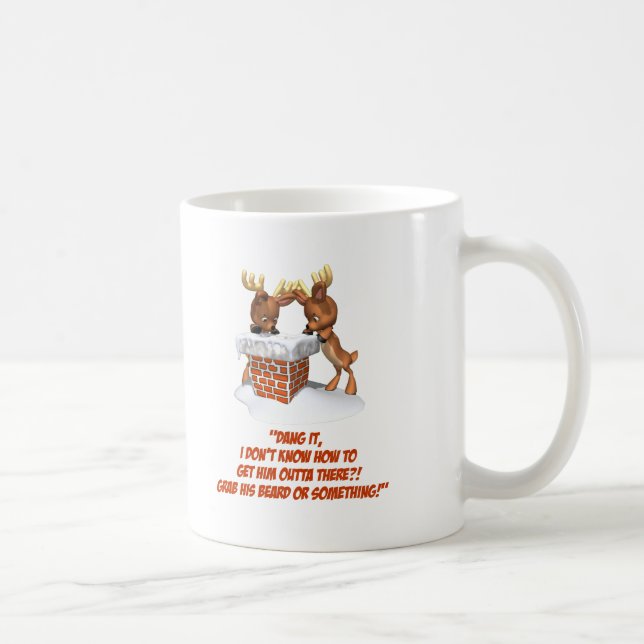 Reindeer Dilemma Coffee Mug (Right)