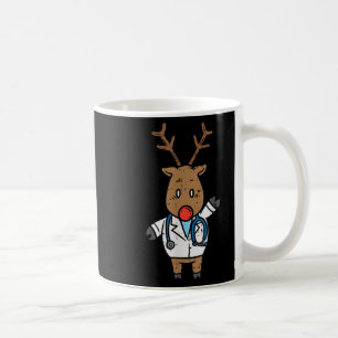 Reindeer Doctor Nurse Stethoscope Medical Christma Coffee Mug
