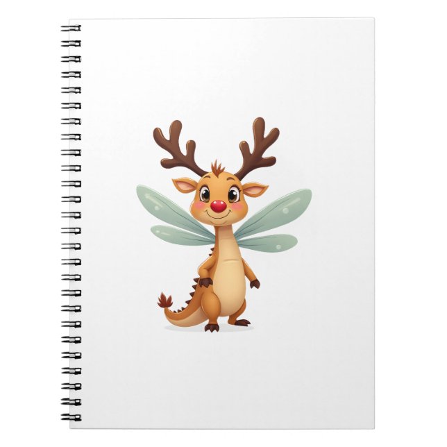 Reindeer Dragonfly Notebook (Front)