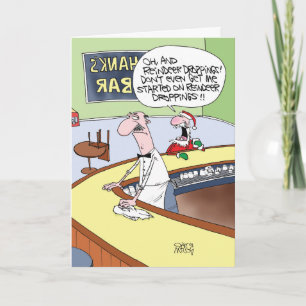 Reindeer Droppings Christmas Funny Card