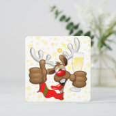 Reindeer Drunk Funny Christmas Character (Standing Front)