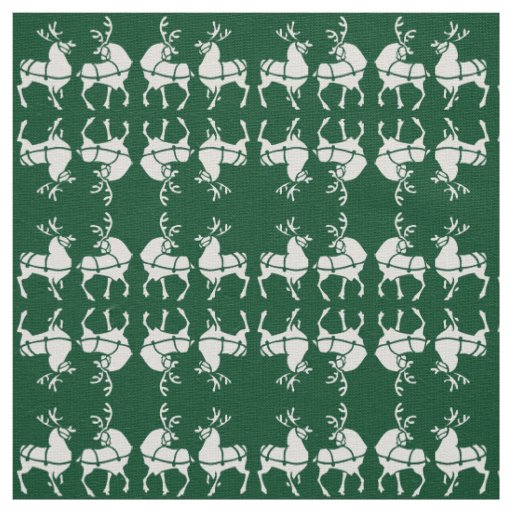 Reindeer Fabric Christmas Deers Fabrics Custom
