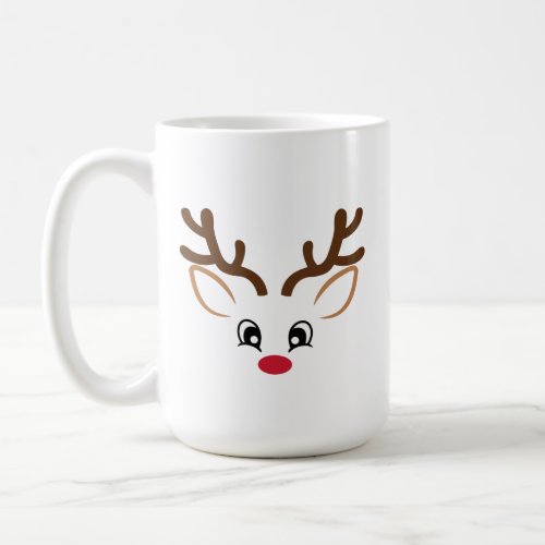 Reindeer Face His Coffee Mug Cup