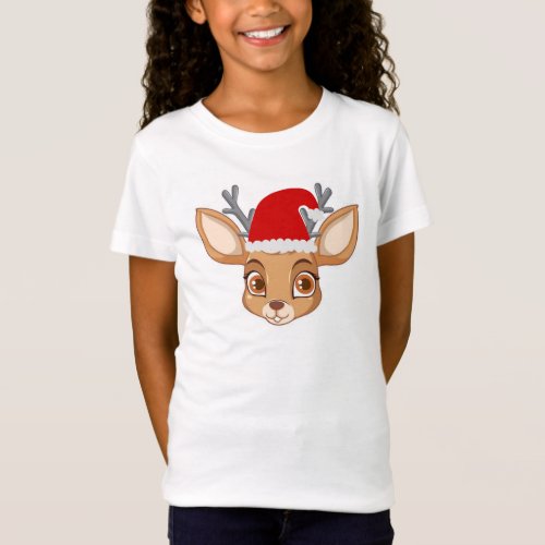 Reindeer face kids  T_Shirt