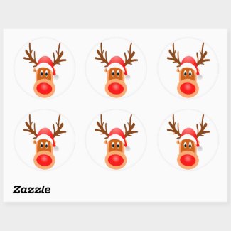 Reindeer face on