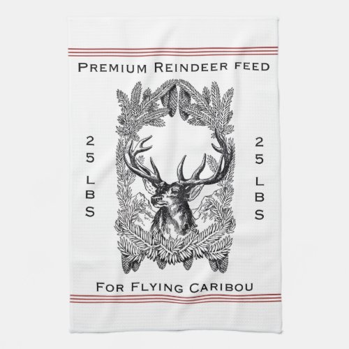 Reindeer Feed Kitchen Towel