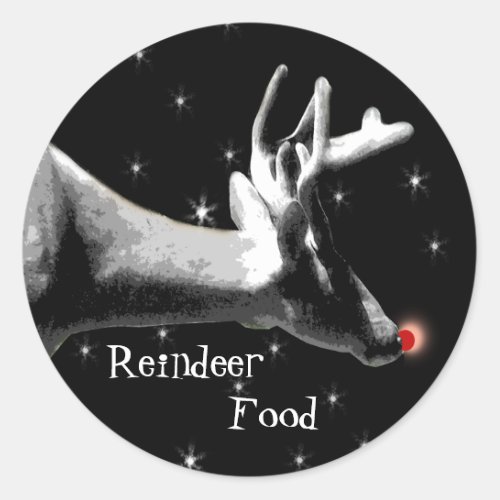 Reindeer Food Classic Round Sticker