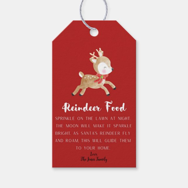 Reindeer Food Gift Tag (Front)