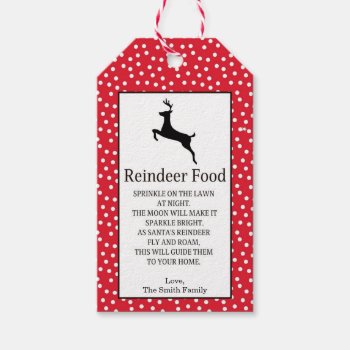 Reindeer Food Gift Tags by SAGiftsandDesign at Zazzle