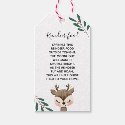 Reindeer Food Gift Tags