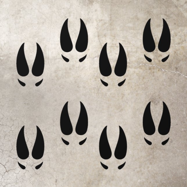 Reindeer Footprints Floor Decals (Insitu)