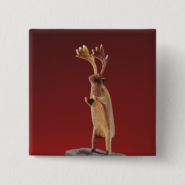 Reindeer, from Cape Dorset Pinback Button (Front)