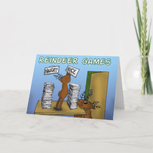 reindeer games 3 holiday card