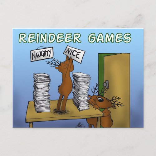 reindeer games 3 postcard