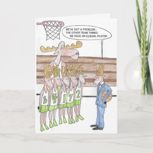 Reindeer Games Christmas Card