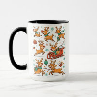 Reindeer Games – Christmas Cartoon Mug