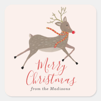 Reindeer Games Christmas Sticker