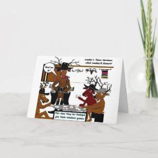 Reindeer Games Funny Christmas Gifts & Tees Holiday Card
