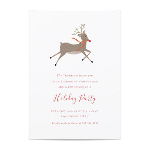 Reindeer Games Holiday Party Invitations