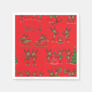 Reindeer Games Napkins