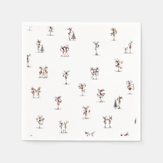 Reindeer Games Napkins (Front)
