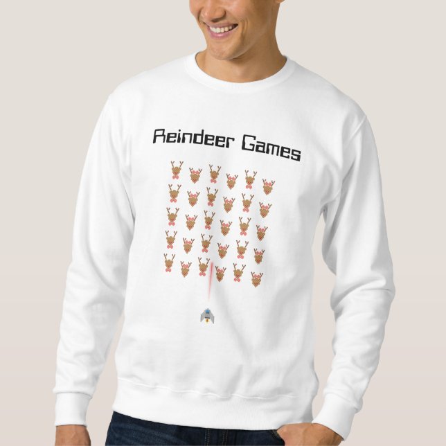 Reindeer Games Ugly Christmas Sweater Gamer Party (Front)