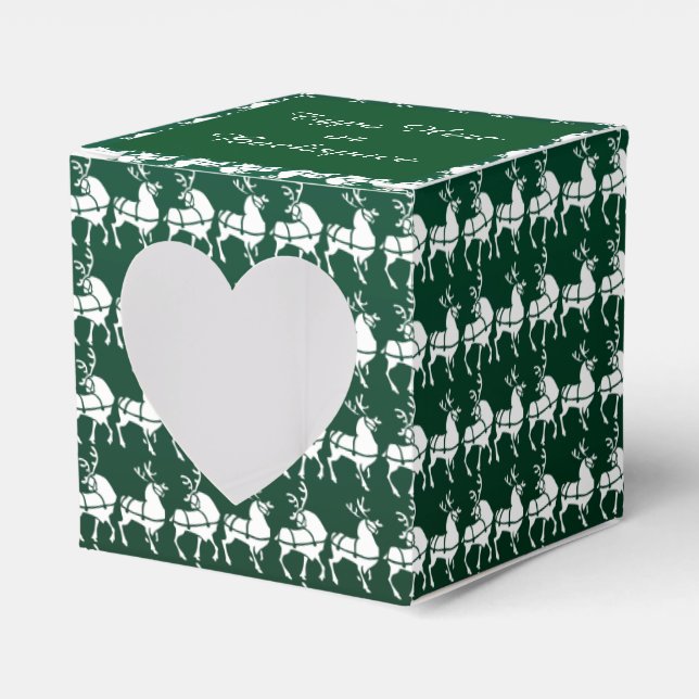 Reindeer Gift Box Personalize Christmas Gift Boxes (Front Side)