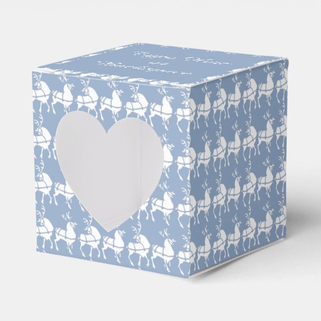 Reindeer Gift Box Personalize Christmas Gift Boxes (Front Side)
